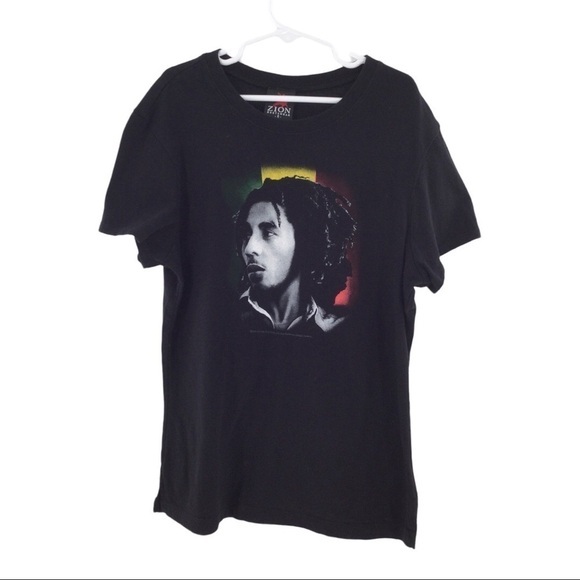 Bob Marley Graphic Portrait Tee 2006 Zion Root Wear - Picture 4 of 9